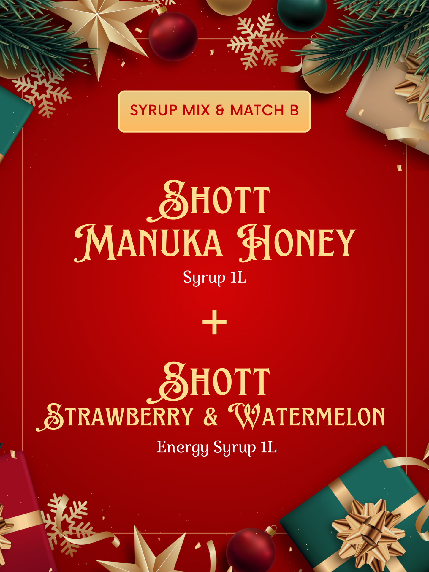 Christmas SHOTT Syrup Mix & Match B
