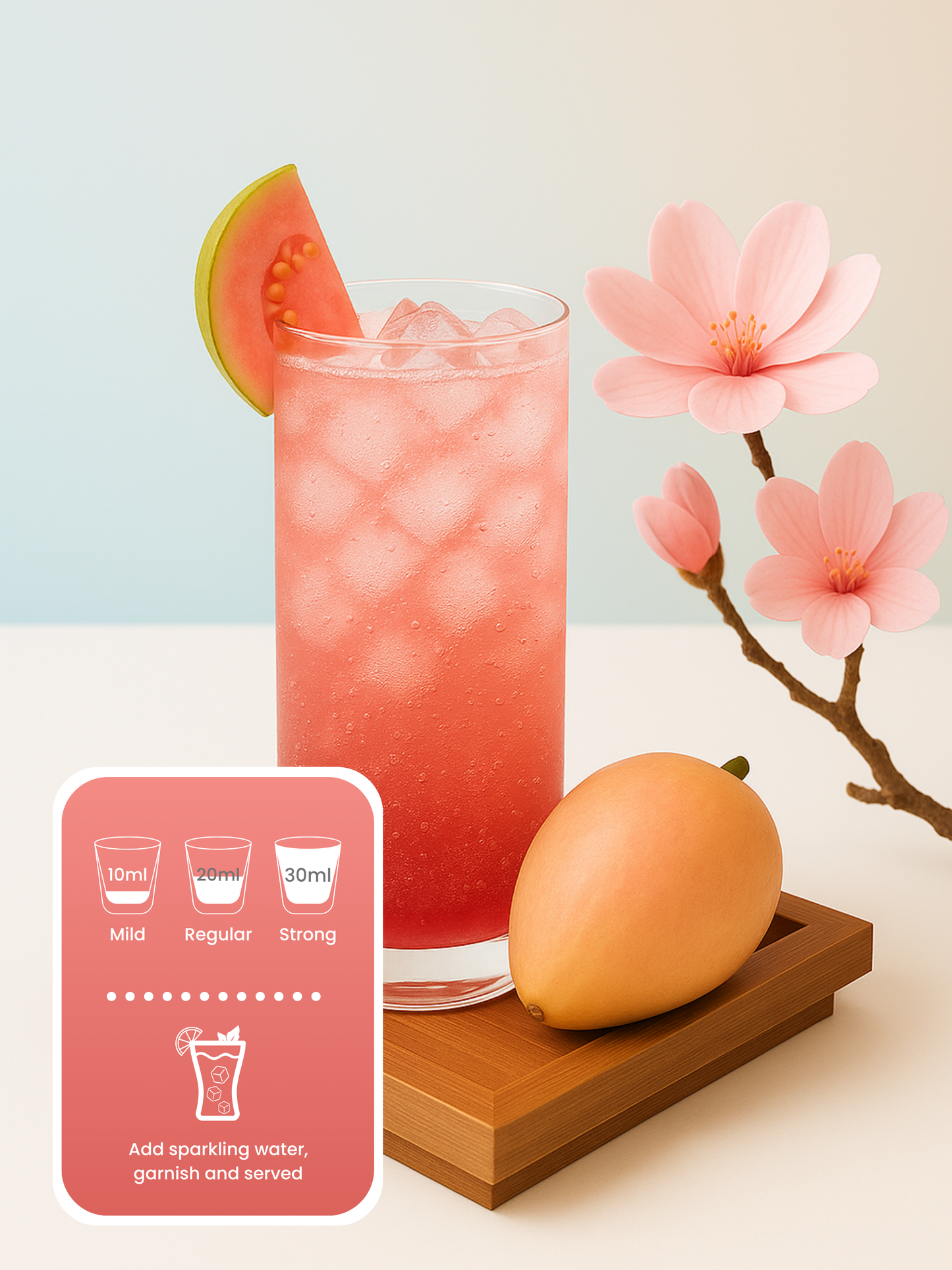 SHOTT Beverages Pink Guava Syrup 1L