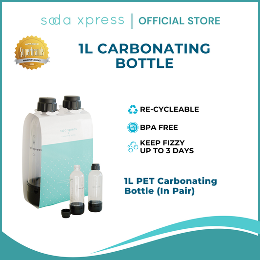SodaXpress 1L Carbonating Bottle (In Pair)
