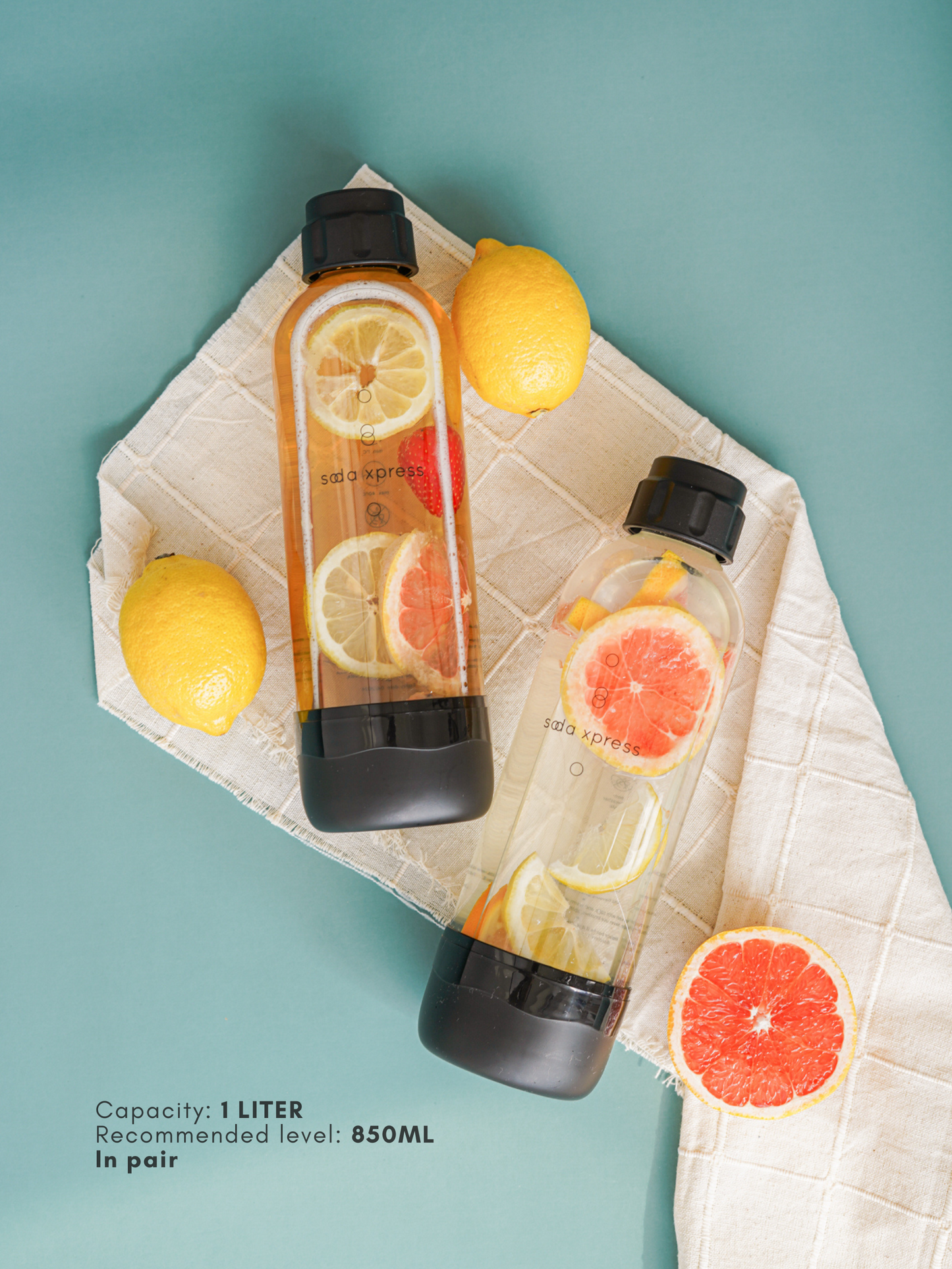 SodaXpress 1L Carbonating Bottle (In Pair)