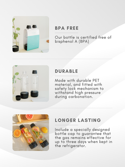SodaXpress 1L Carbonating Bottle (In Pair)