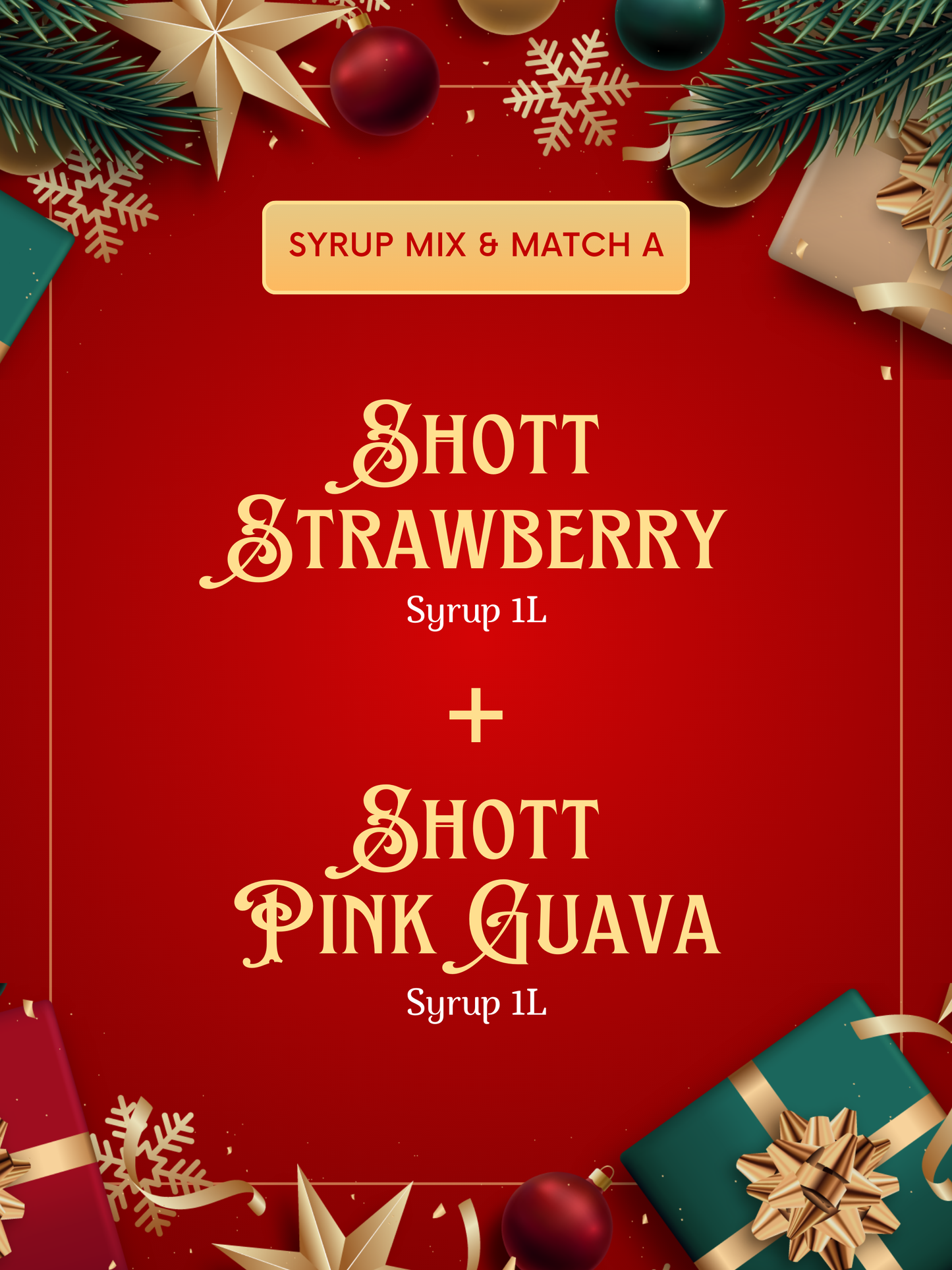 Christmas SHOTT Syrup Mix & Match A