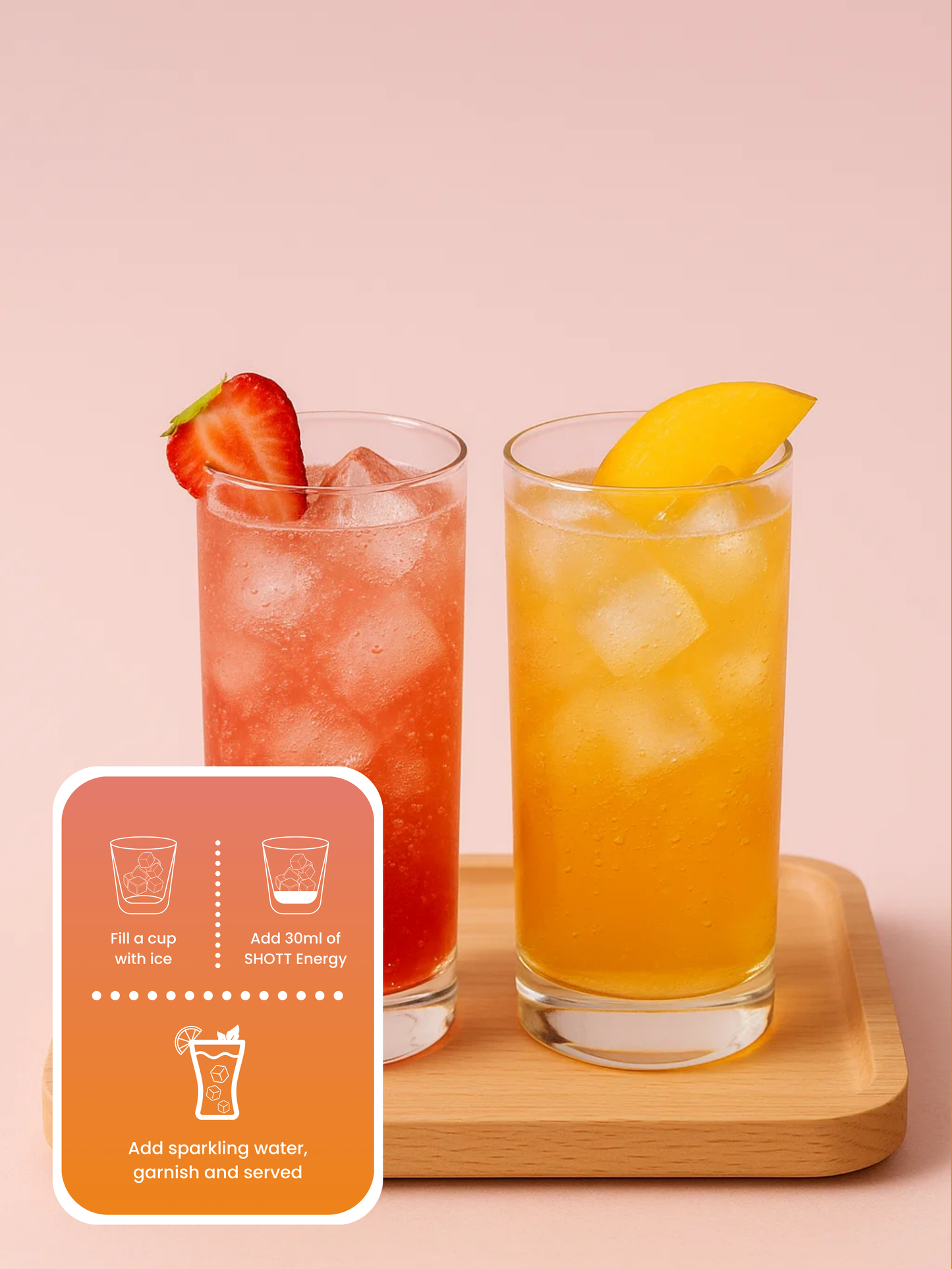 SHOTT Energy Peach & Mango (1L)