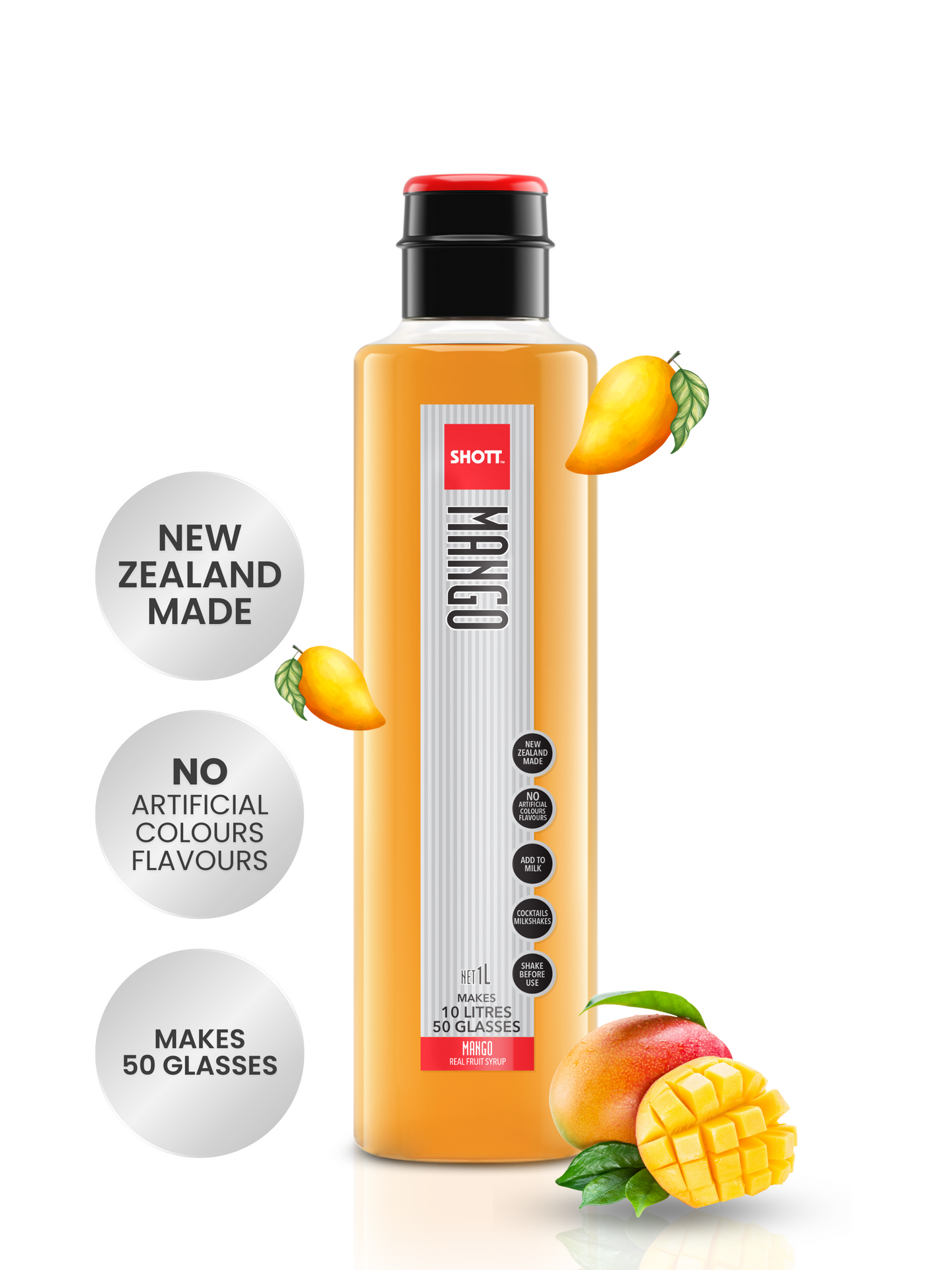 SHOTT Beverages Mango Syrup 1L