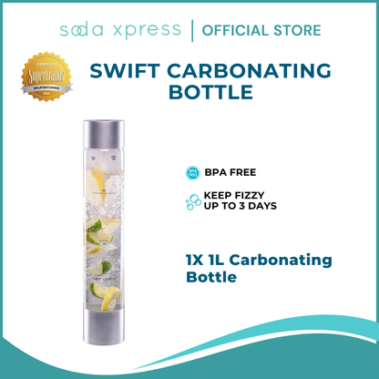 SodaXpress SWIFT 1L Carbonating Bottle Soda Maker Sparking Water Machine